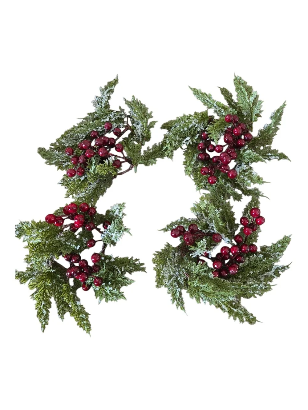 Cozy Holiday Candle Centerpiece with Red Berries. 4 Piece Set. NEW.